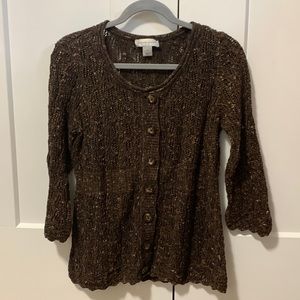 Christopher & Banks Button Down Sweater